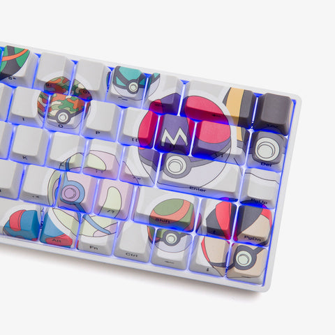 Pokémon + HG Base 65 Keyboard - Poké Ball Sticker